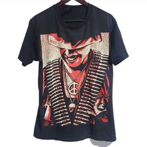 Obey Shepard Fairey Duality of Humanity Graphic T‑Shirt Men’s Medium Black Flaw